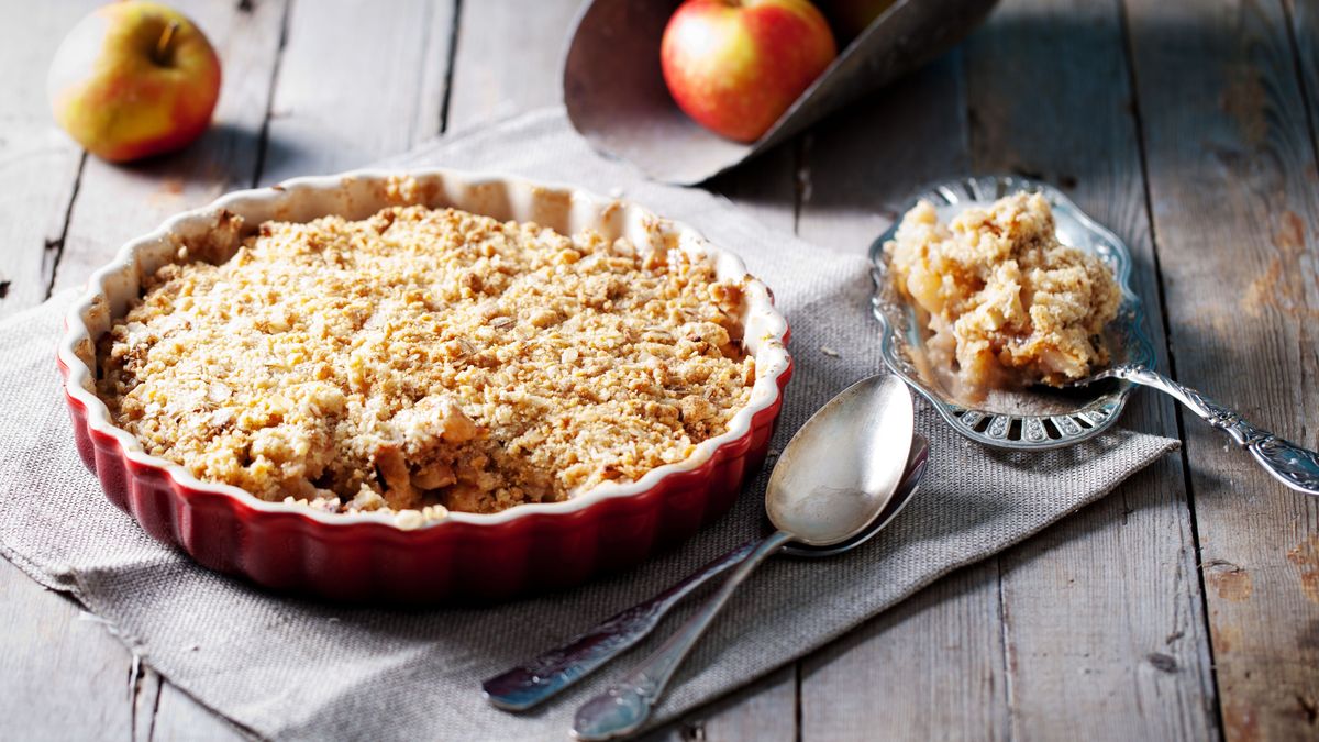 Streuselkuchen mit Apfel und Birne - Teaser