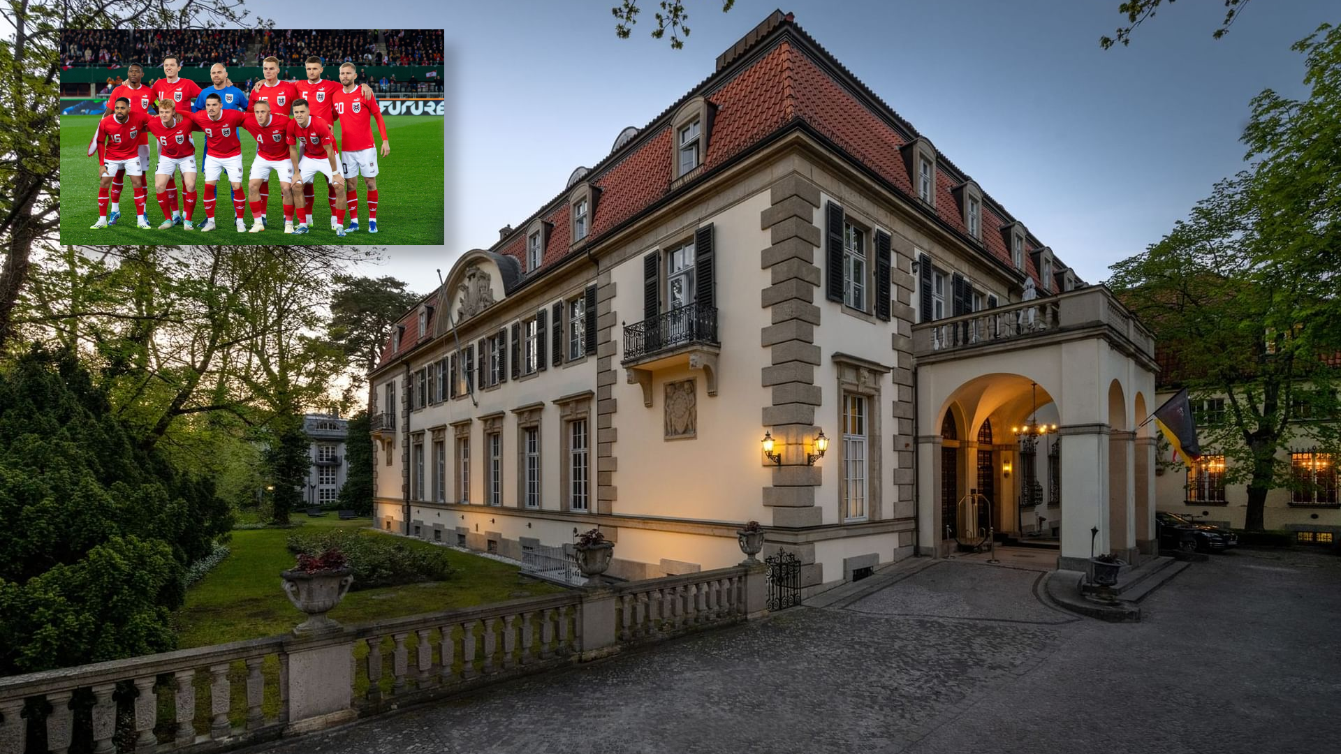 <strong>Österreich - Gruppe D</strong><br>Quartier: Berlin - Schlosshotel Berlin