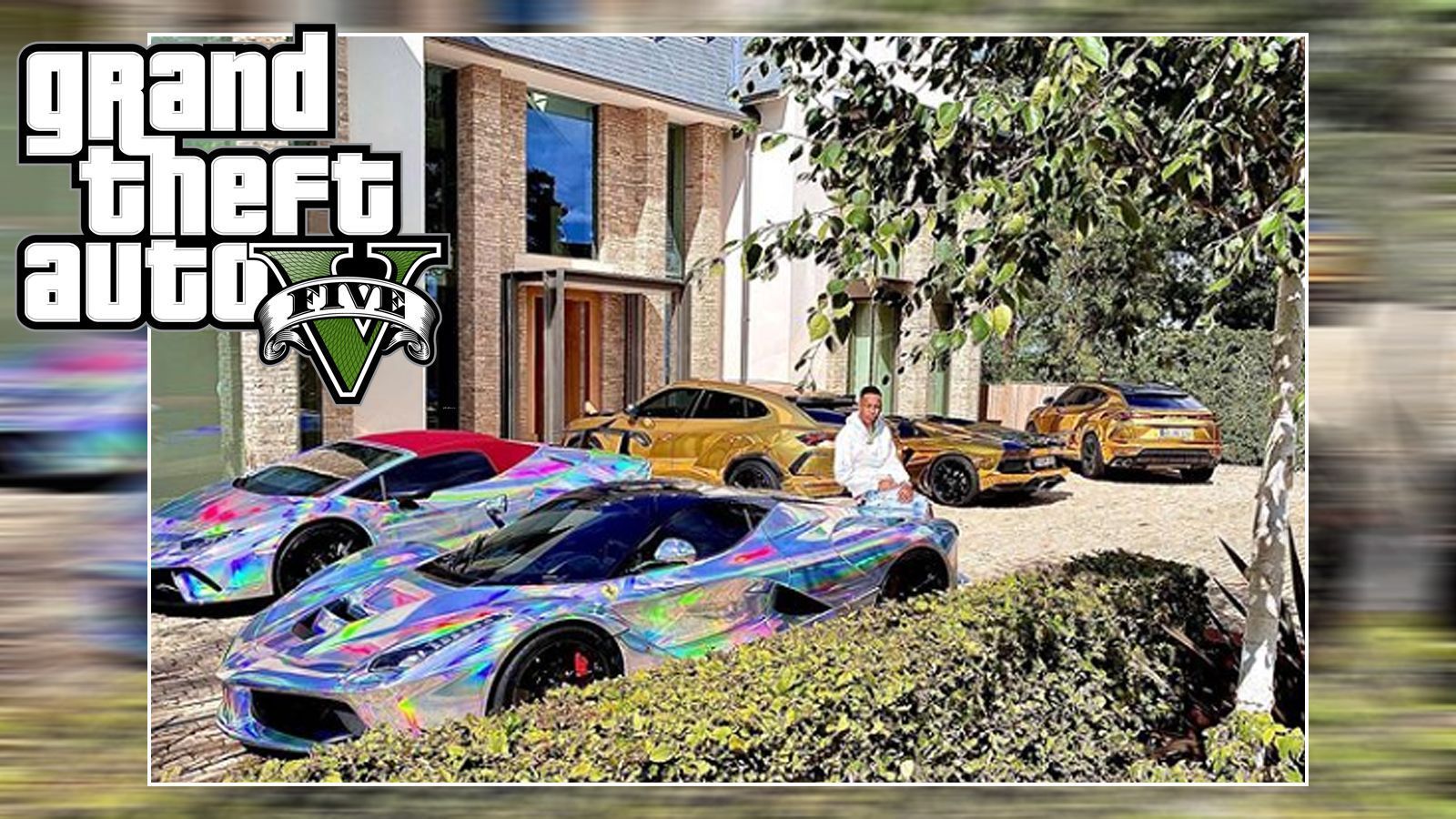 <strong>Aubameyang präsentiert Fuhrpark im GTA-Style</strong><br>Pierre-Emerick Aubameyang präsentiert seinen Fuhrpark, etwa im GTA-Style. Er setzte seine Luxus-Autos in Szene und stellte. Während ansonsten Zocker&nbsp;im Videospiel "Grand Theft Auto" sich solche Karossen mit Spezial-Folierungen oder mit&nbsp;Gold- oder Regenbogen-Effekt&nbsp;zusammenstellen, hat sie "Auba" im Real Life in der Garage stehen.