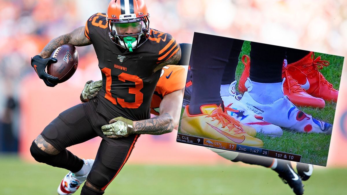 Odell Beckham Jr. musste die Schuhe zur Pause wechseln