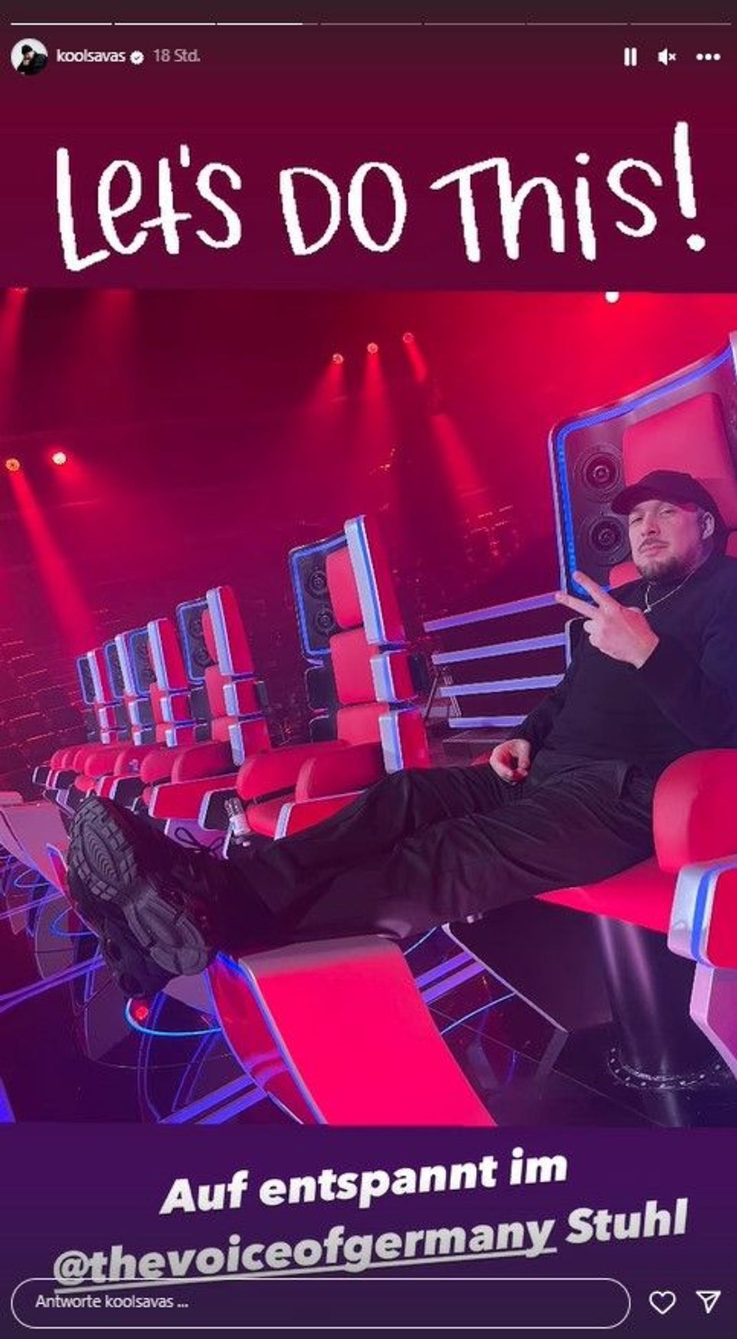 Kool Savas chillt im "The Voice of Germany"-Stuhl! 