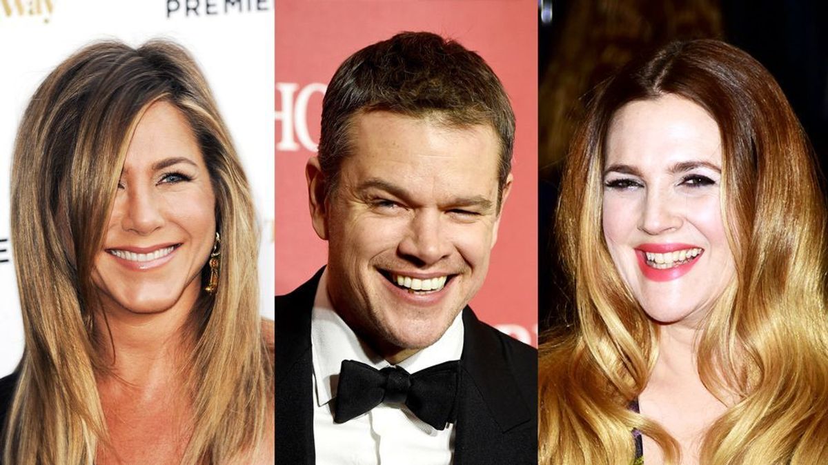 Jennifer Aniston, Matt Damon und Drew Barrymore