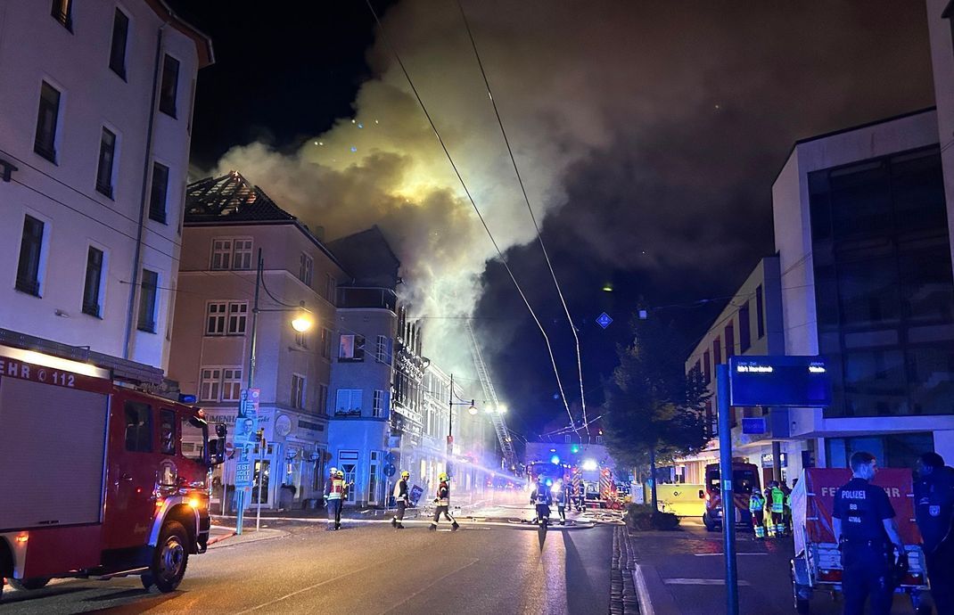 Bei dem Brand in Eberswalde sind zwei Menschen ums Leben gekommen.