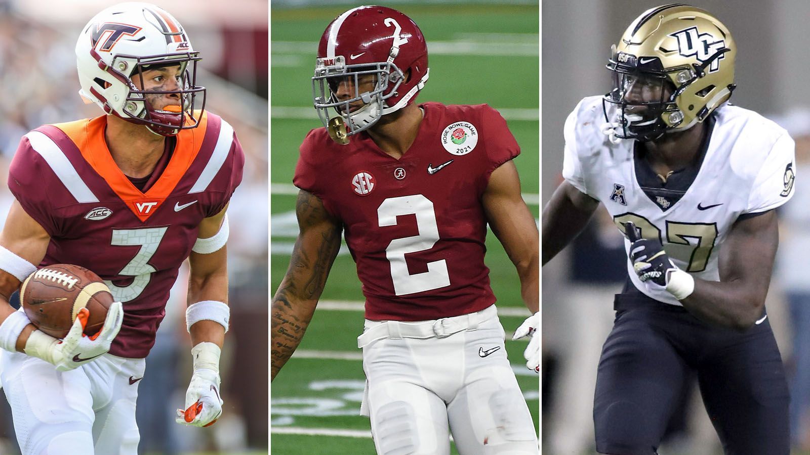 
                <strong>NFL Draft 2021: Die besten Defensive Backs</strong><br>
                Sie sind jung, sie sind schnell und sie können vielen Passempfängern das Leben schwer machen. Beim NFL Draft 2021 (am 29. April live bei ran Football) drängen viele talentierte Defensive Backs in die NFL. ran.de stellt die besten Passverteidiger vor.  
              