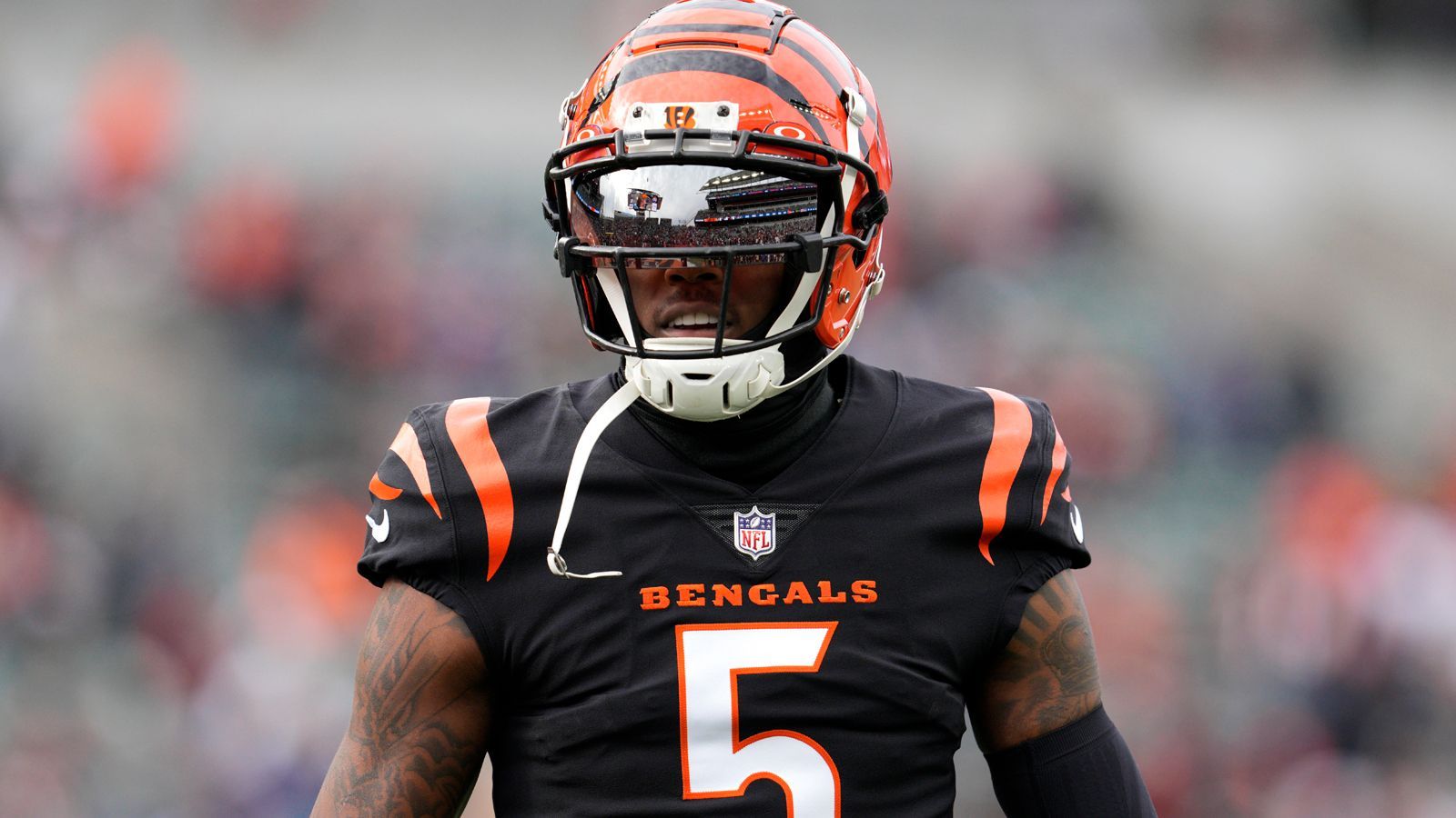 <strong>Tee Higgins (Cincinnati Bengals)</strong><br>Bereits vor der Saison wollte Higgins einen Trade, um trotz Franchise Tag aus Cincinnati kommen zu können. In sieben Spielen kam Higgins auf 558 Receiving Yards und fünf Touchdowns. Das sind 79,7 Yards pro Spiel. Verletzungsbedingt verpasste er jedoch auch einige Partien. Die Frage ist, ob Higgins zu einem Team im Umbruch wie den Patriots möchte.