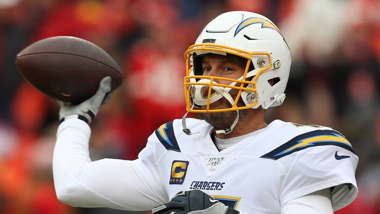 <strong>Los Angeles Chargers - Philip Rivers</strong><br>Passing-Yards: 59.271<br>Passing-Touchdowns: 397<br>Jahre im Team: 228<br>Absolvierte Spiele: 16