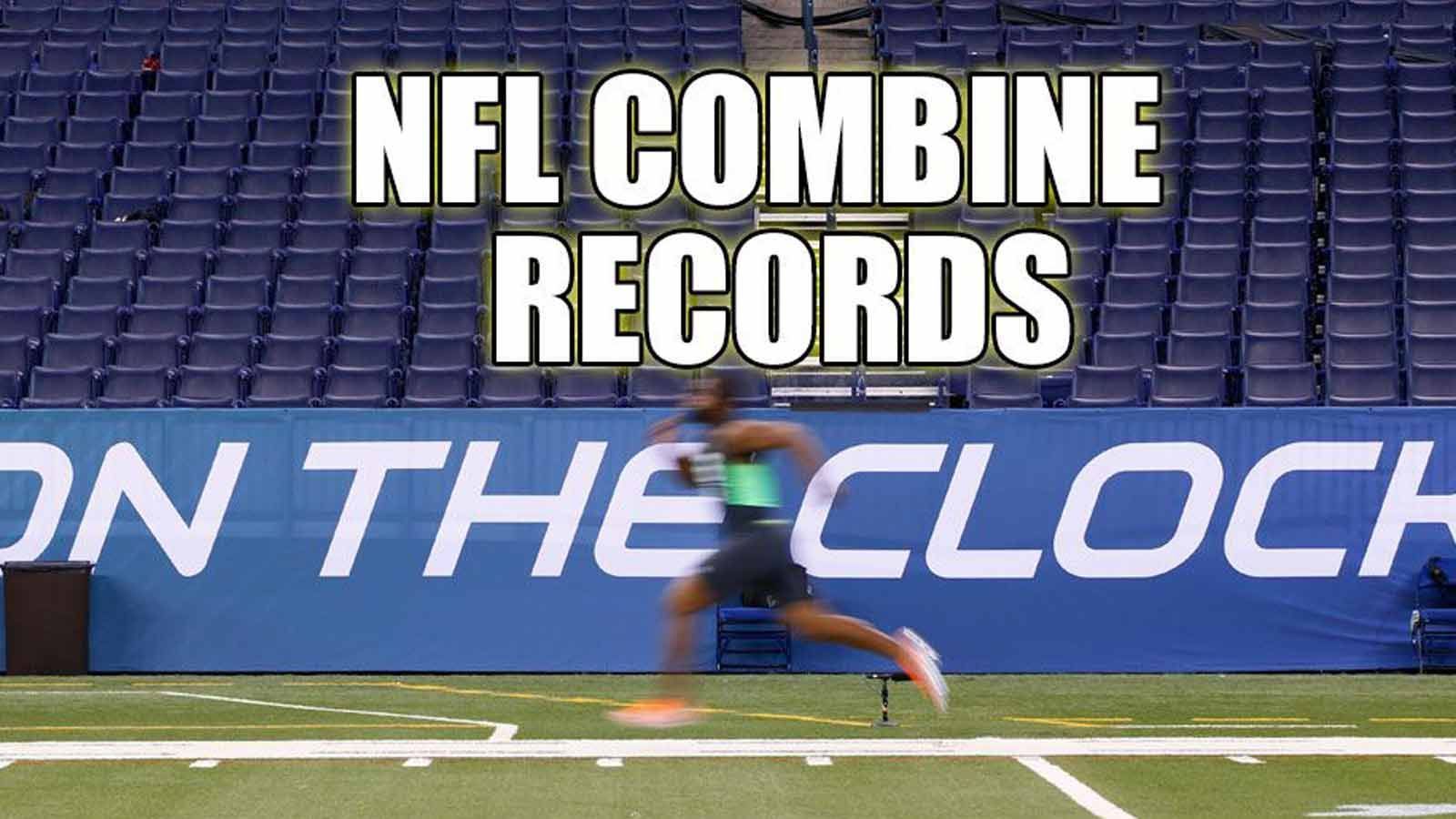 
                <strong>NFL Combine</strong><br>
                Der NFL Combine findet jährlich in Indianapolis statt. Auch in 2019 messen sich die besten Nachwuchsspieler in den einzelnen Disziplinen. Wir schauen auf die bisherigen Rekordhalter und was aus ihnen geworden ist (Anmerkung: Bis 2006 gab es in der NFL noch keinen Combine, dafür aber Fitness-Tests. Quellen: NFL.com + NFLDraftscout.com).
              