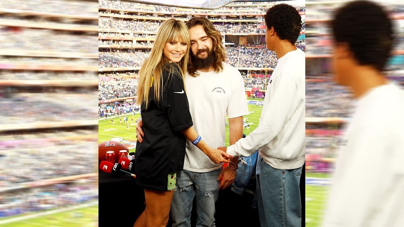 
                <strong>Heidi Klum</strong><br>
                Das deutsche Supermodel Heidi Klum war beim Super Bowl in Los Angeles mit Ehemann Tom Kaulitz zu Gast. 
              