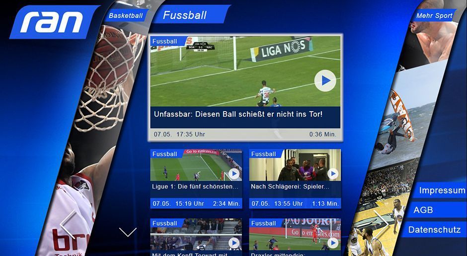Digitales Sport-Entertainment ran App jetzt auf Smart-TV-Geräten