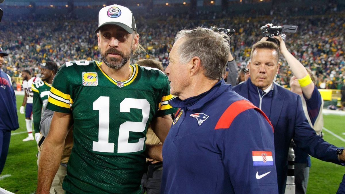Aaron Rodgers und Bill Belichick