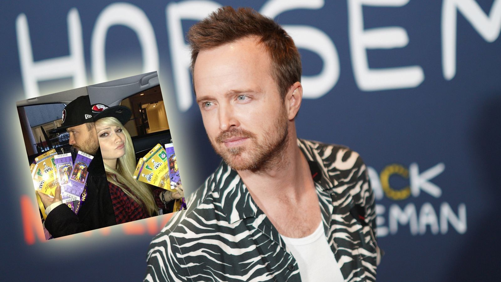 <strong>Aaron Paul (San Francisco 49ers)</strong><br>
                Ein weiterer treuer Fan der San Francisco 49ers ist Schauspieler Aaron Paul. Der Star der TV-Serie "Breaking Bad" outete sich 2013 als Niners-Fan, indem er vor dem Super Bowl XLVII seiner 49ers gegen die Ravens ein Foto veröffentlichte, auf dem er zusammen mit seiner Frau eine Cap der 49ers trägt und stolz Super-Bowl-Karten in die Kamera hält.