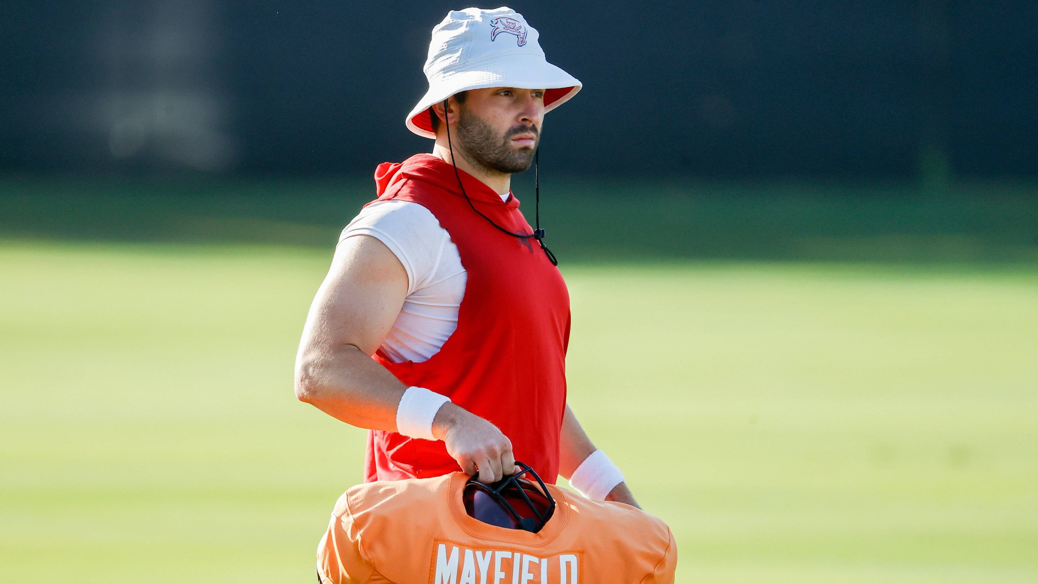 <strong>Platz 50: Baker Mayfield (Tampa Bay Buccaneers)</strong><br>- Position: Quarterback<br>- Platzierung letzte Saison: -