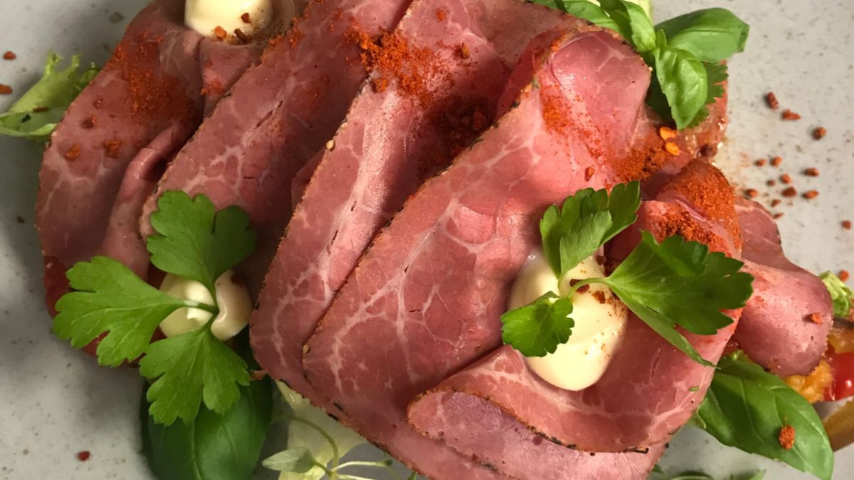 Smørrebrød mit Pastrami