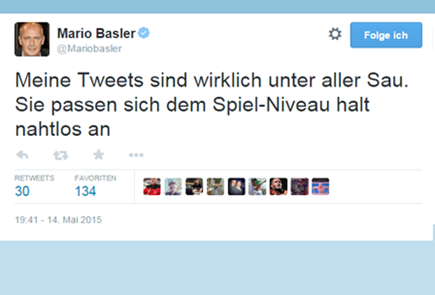 
                <strong>Basler twittert über das Champions-League-Finale der Frauen</strong><br>
                Basler ist weiterhin von der Qualität auf dem Platz alles andere als überzeugt. 
              