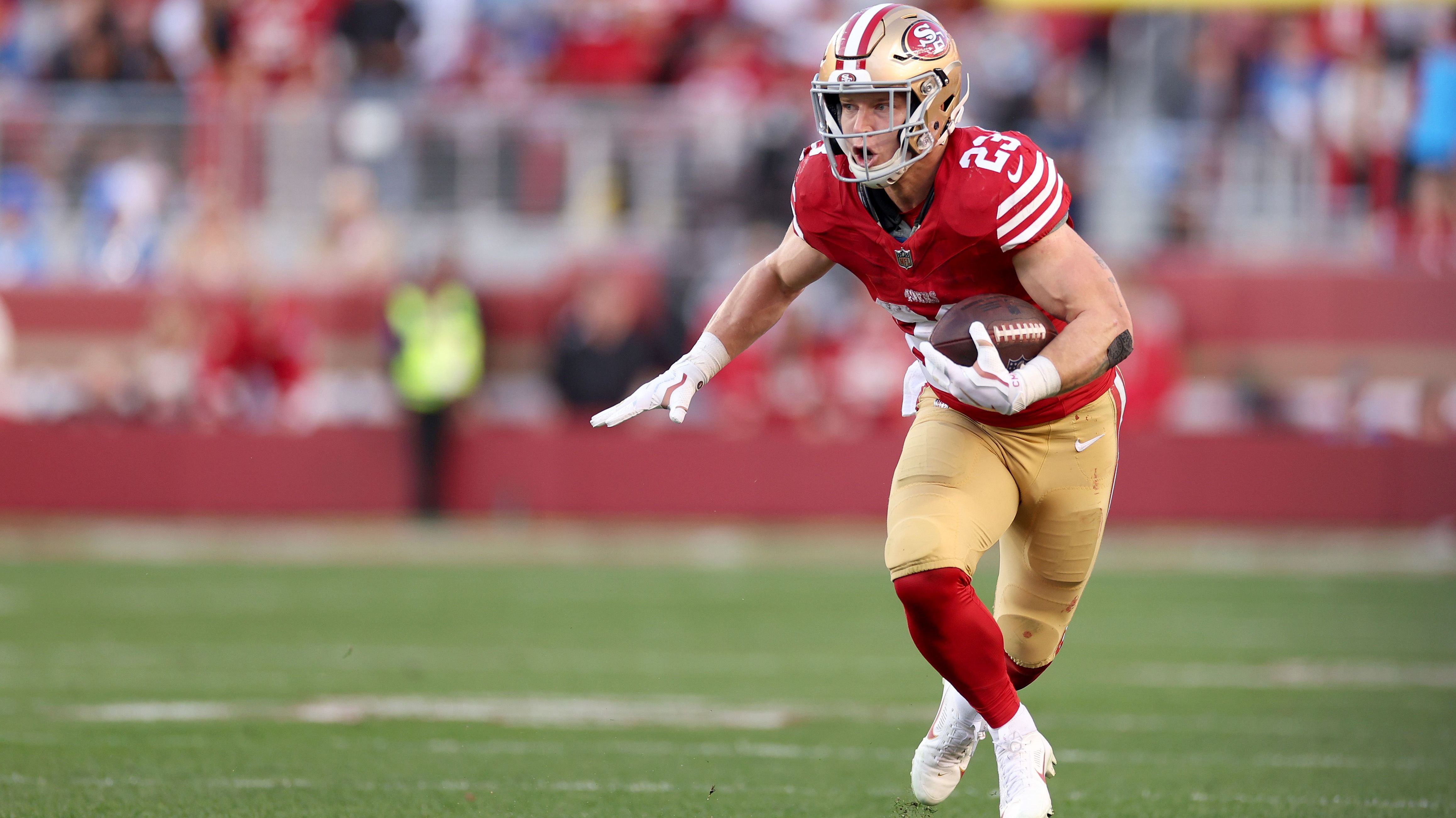 <strong>Gewinner: Christian McCaffrey (San Francisco 49ers)</strong><br>Apropos Rekorde von Jerry Rice, davon hat McCaffrey nun auch einen eingestellt. 25 Touchdowns (18 auf dem Boden, sieben durch die Luft) kann sich der ehemalige Carolina Panther auf die Fahne schreiben. Ein Touchdown im Super Bowl und ihm gehört der alleinige Rekord!