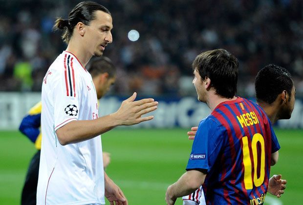 
                <strong>AC Mailand 2010 - 2012</strong><br>
                Mit dem AC Mailand kommt Ibrahimovic wieder nicht über das Viertelfinale hinaus, wo er an Ex-Klub Barcelona scheitert. In seiner ersten Saison ist für den italienischen Traditionsverein sogar schon im Achtelfinale Endstation.
              