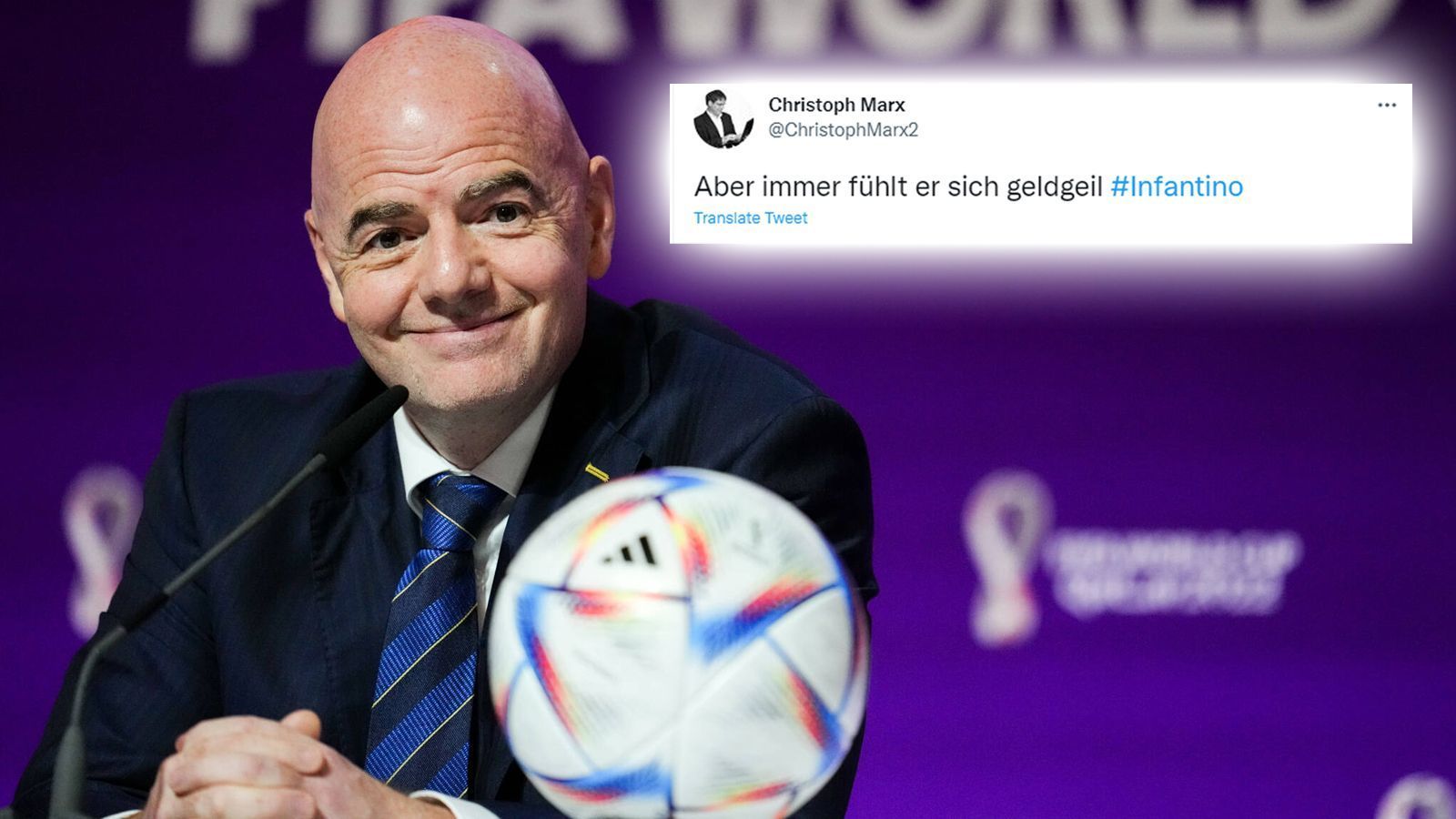 
                <strong>Vorwurf Geldgeilheit</strong><br>
                Nicht zum ersten Mal wurde der Vorwurf der Geldgeilheit gegen einen hohen FIFA-Funktionär laut. Kurios: Infantino zog im Vorfeld der WM sogar samt seiner gesamten Familie nach Katar. Seit die WM 2022 im Jahr 2010 an Katar vergeben wurde, gab es auch immer wieder Recherchen, die Korruption im Rahmen dieses Vergabe-Prozesses zumindest vermuten lassen. Beweise gibt es dafür allerdings bis heute nicht. 
              