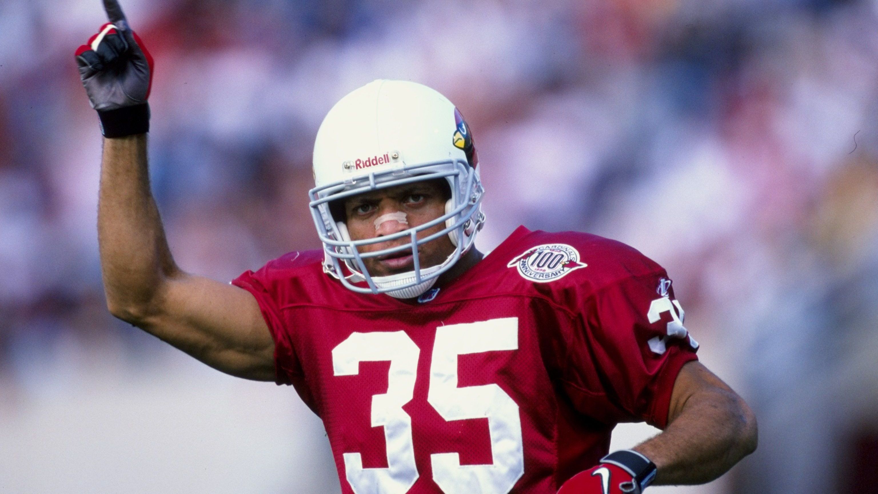 <strong>35: Aenas Williams</strong><br>Teams: Phoenix/Arizona Cardinals, St. Louis Rams<br>Position: Cornerback<br>Erfolge: Pro Football Hall of Famer, achtmaliger Pro Bowler