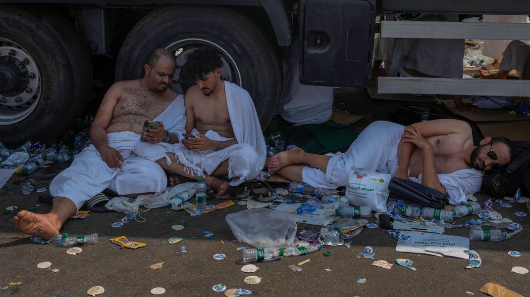 Anfang der Woche waren in Mekka Temperaturen von rund 50 Grad gemessen worden.