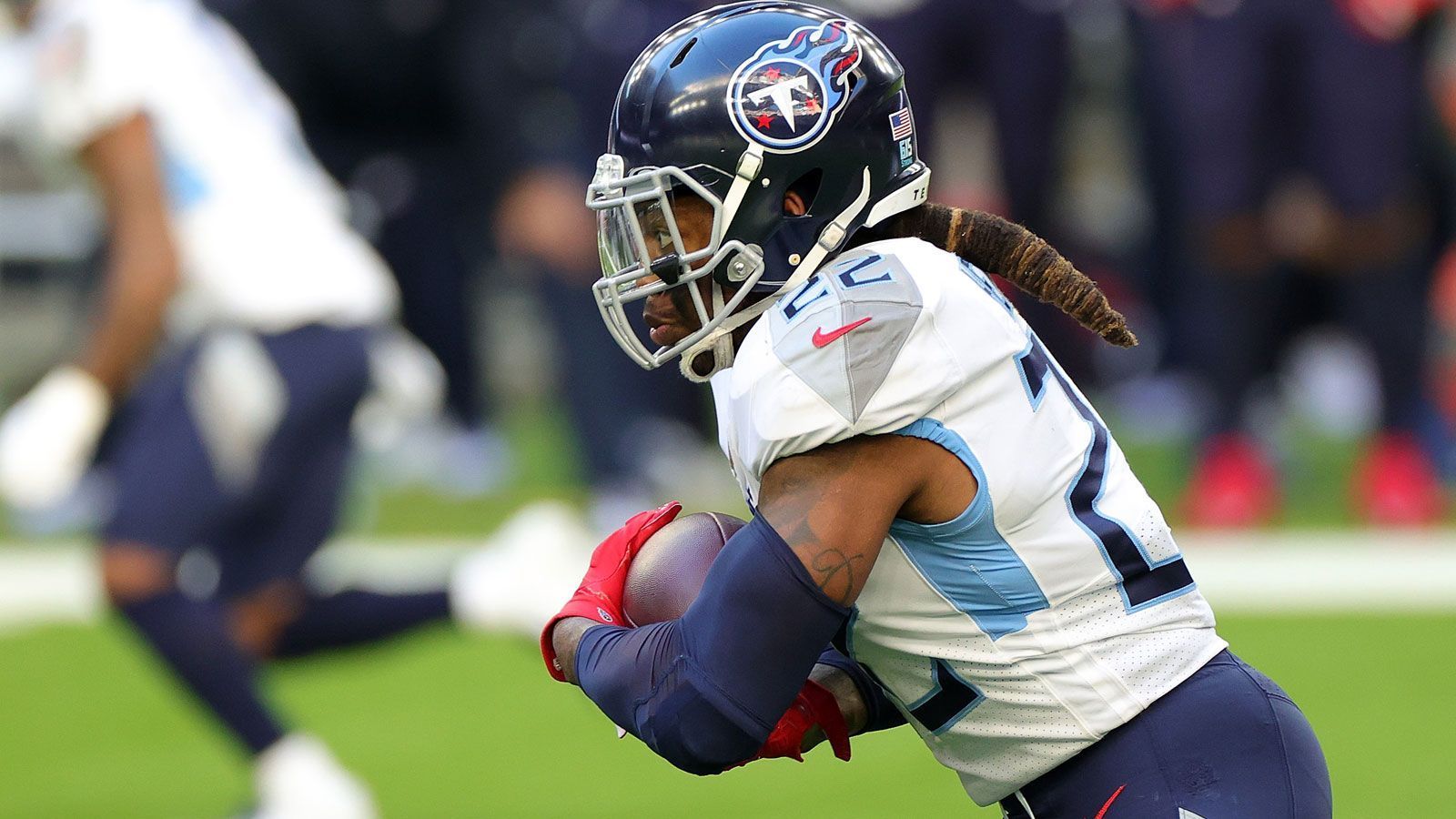 
                <strong>Die meisten Rushing Touchdowns </strong><br>
                Derrick Henry (Running Back der Tennessee Titans) mit  -Die komplette Statistik im Datencenter >>
              