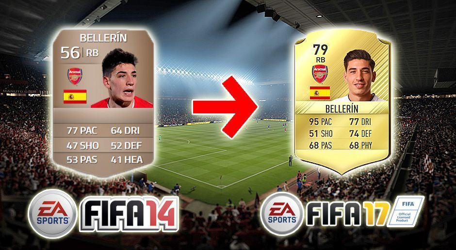 
                <strong>Hector Bellerin (FIFA 14 - FIFA 17)</strong><br>
                Hector Bellerin (FIFA 14 - FIFA 17)
              