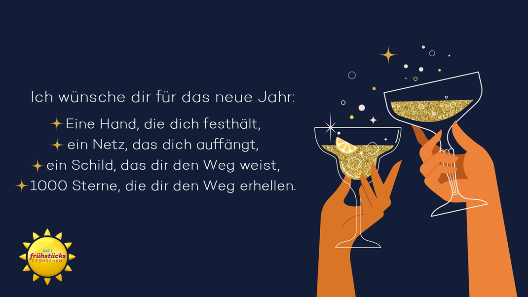 Verschicke einen Silvester-Gruß, der Mut und Zuversicht spendet.