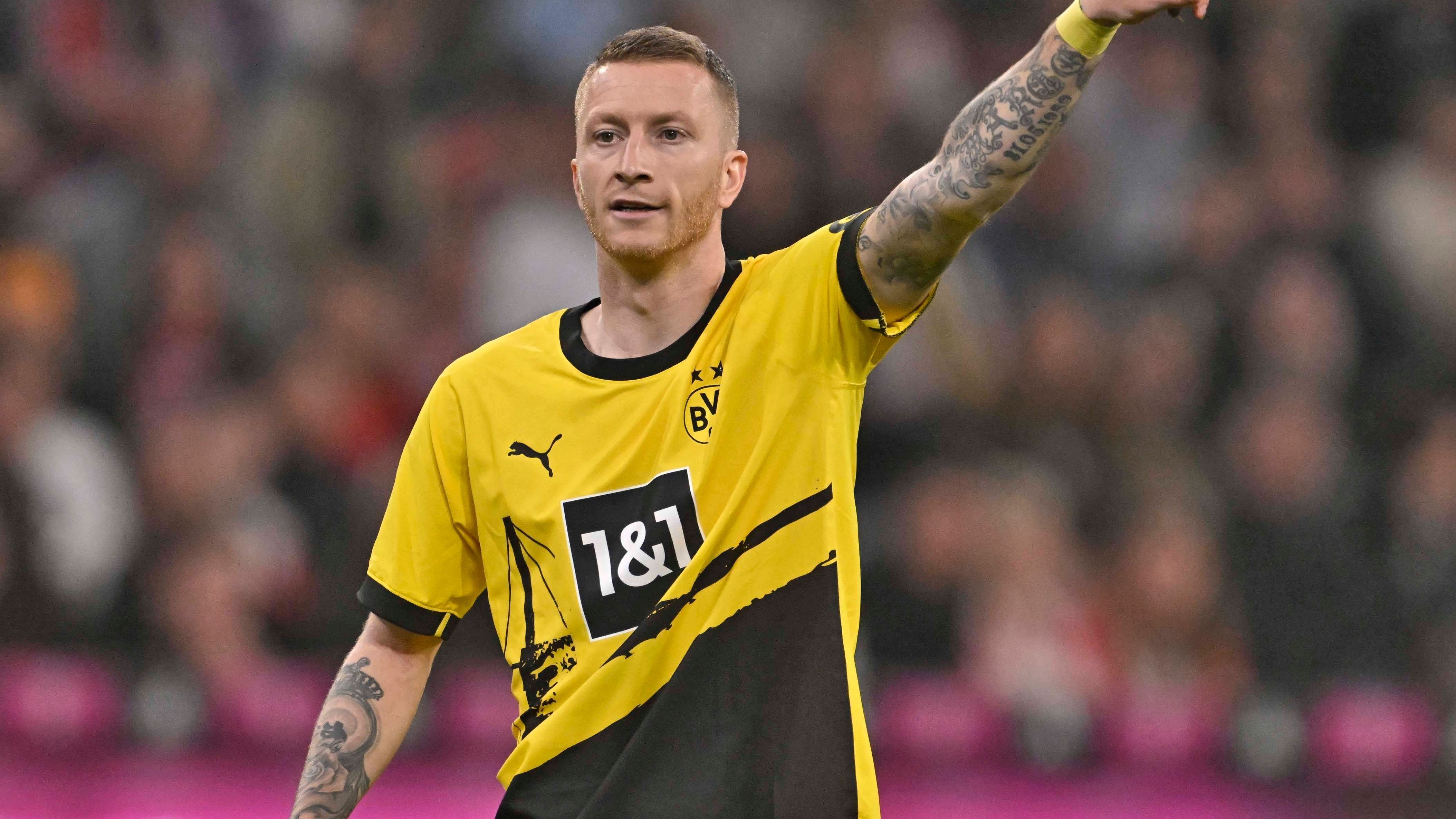 <strong>Marco Reus (Borussia Dortmund)</strong><br>Ersetzt Brandt ab Minute 67. Bringt mit seiner Erfahrung Ruhe in die BVB-Schlussphase. <strong><em>ran</em>-Note: 3</strong>