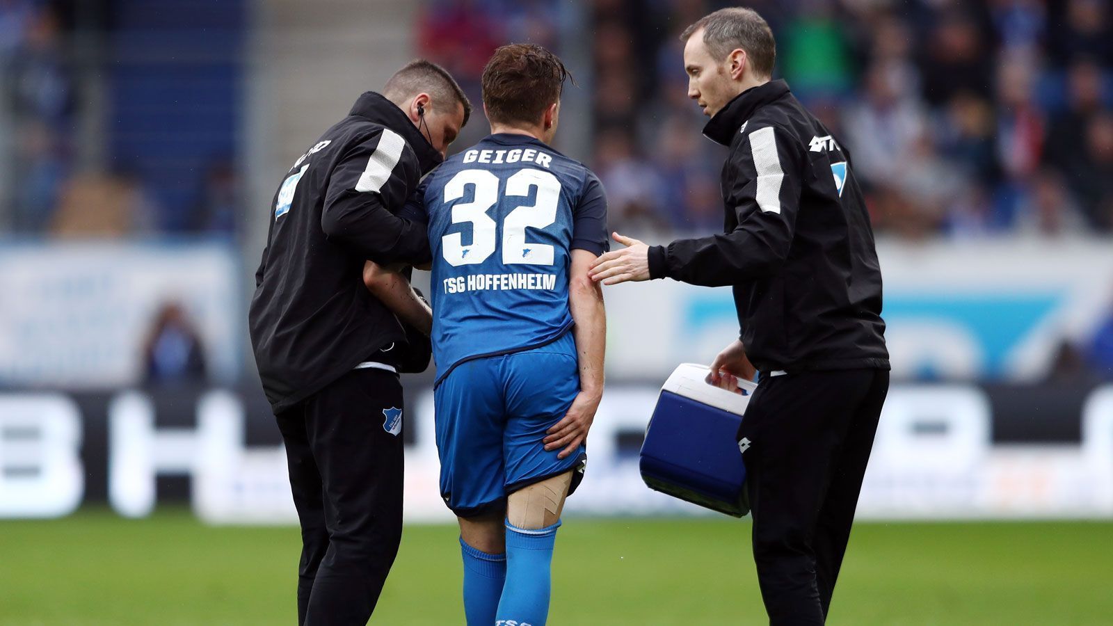 
                <strong>Dennis Geiger (1899 Hoffenheim)</strong><br>
                Oberschenkelverletzung Verletzt seit 12. März 2018Prognose: Dennis Geiger arbeitet nach seiner Verletzung individuell auf dem Platz, eine Rückkehr ins Teamtraining lässt noch auf sich warten.
              