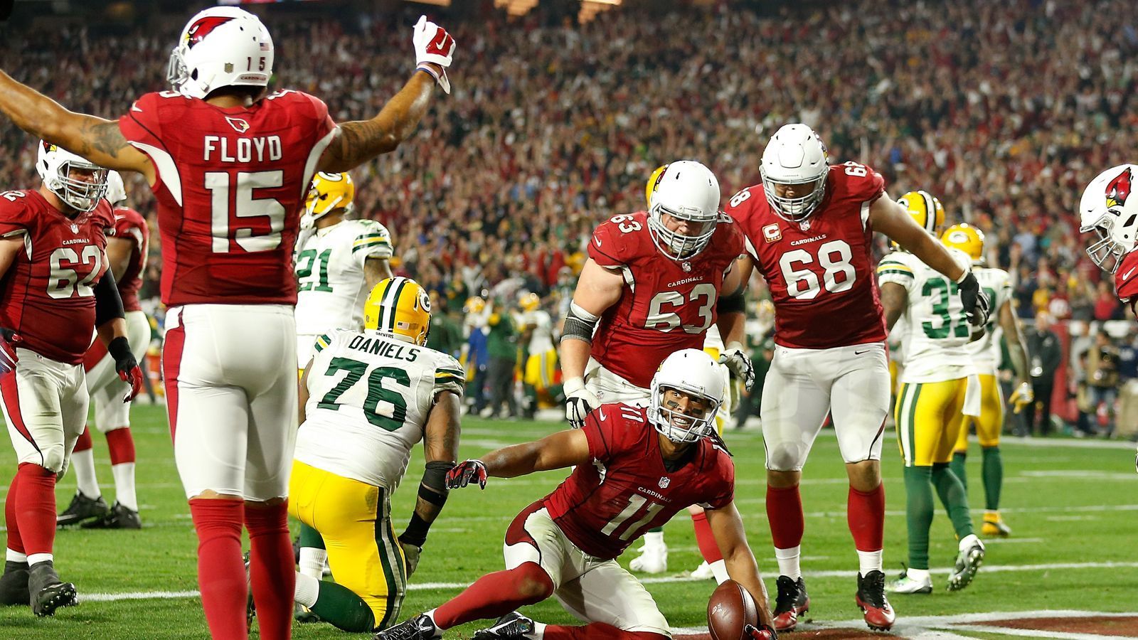 <strong>Platz 31: Arizona Cardinals</strong><br>
                Playoff-Spiele: 17<br>Playoff-Siege: 7
