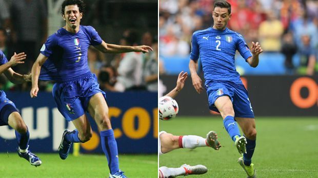 
                <strong>Fabio Grosso 2006 vs Mattia De Sciglio 2016</strong><br>
                Fabio Grosso 2006 vs Mattia De Sciglio 2016: Grosso. Dieser Name tut den Deutschen besonders weh. Der Linksverteidiger erzielte in der 119. Minute das wichtige 1:0 aus Sicht der Italiener. De Sciglio gehört wohl nur zum engeren Kreis der Startelf, da viele Italiener vor der EM verletzt ausfielen. Der Außenverteidiger des AC Mailand kann dabei auf beiden Flügeln eingesetzt werden.
              