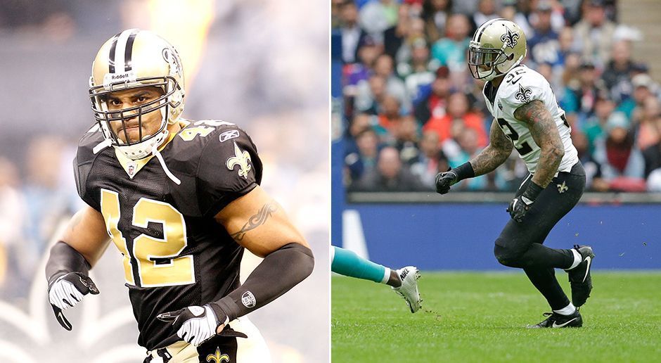 
                <strong>Safety</strong><br>
                2009: Darren Sharper (links) 2017: Kenny Vaccaro (2017)In Sachen Interceptions macht Darren Sharper keinem was vor. Gleich neun Mal konnte er 2009 einen Pass des gegnerischen Quarterbacks abfangen. Kenny Vaccaro steht aktuell bei drei Interceptions.Die New Orleans Saints sind großes Thema des Magazin Coach's Corner am Dienstag, 19. Dezember 2017. Mehr zu den Saints in unserer Show ab 22:25 Uhr live auf ProSieben MAXX und im Stream auf ran.de.
              