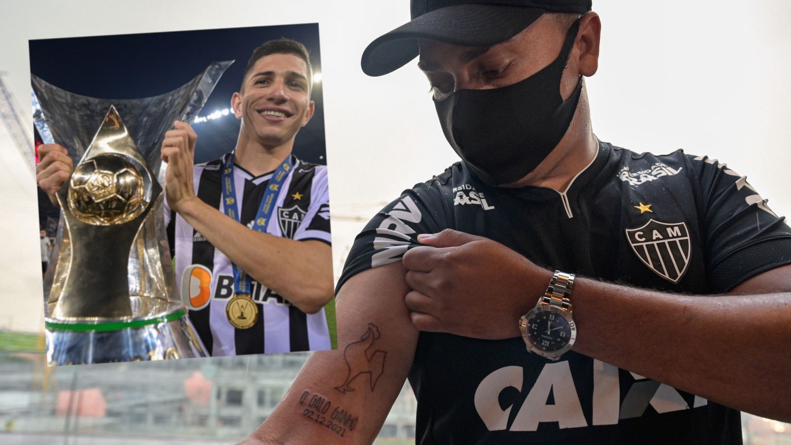 
                <strong>Atletico Mineiro spendiert Fans Meister-Tattoos</strong><br>
                Emotionen pur bei Atletico Mineiro! Der Verein aus Belo Horizonte ist zum ersten Mal seit 50 Jahren brasilianischer Meister geworden und will diesen langersehnten Erfolg mit seinen Fans feiern. Deshalb bot der Klub seinen Anhängern an, den Triumph auf der eigenen Haut zu verewigen. Fans konnten sich ein kostenloses Meister-Tattoo stechen lassen. Im Regen standen sie an, um sich im derzeit im Bau befindlichen neuen Stadion eines von vier Motiven stechen zu lassen. Dafür hatte Atletico 30 Tattoo-Künstler engagiert. Insgesamt wurden 1.000 Tattoos gestochen, interessierte Fans sollten im Gegenzug eine Essensspende für Bedürftige leisten. Atletico Mineiro hatte seine zweite Meisterschaft in der vergangenen Woche mit einem 3:2 über Bahia errungen. 
              