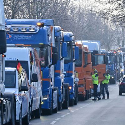 Bahnstreik und LKW-Demo in München