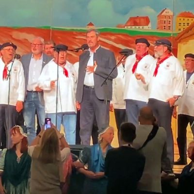 Bayerns Ministerpräsident Söder auf Helgoland