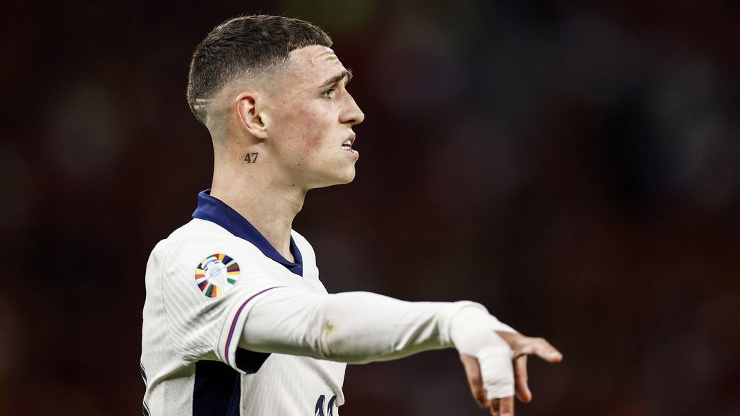 BERLIN - Phil Foden of England during the UEFA EURO, EM, Europameisterschaft,Fussball 2024 Final match between Spain and England at the Olympiastadion on July 14, 2024 in Berlin, Germany. ANP Hollandse Hoogte MAURICE VAN STEEN UEFA EURO 2024 FINAL 2024 xVIxANPxSportx xVanxSteenxFotografiexIVx 503477749 originalFilename: 503477749.jpg