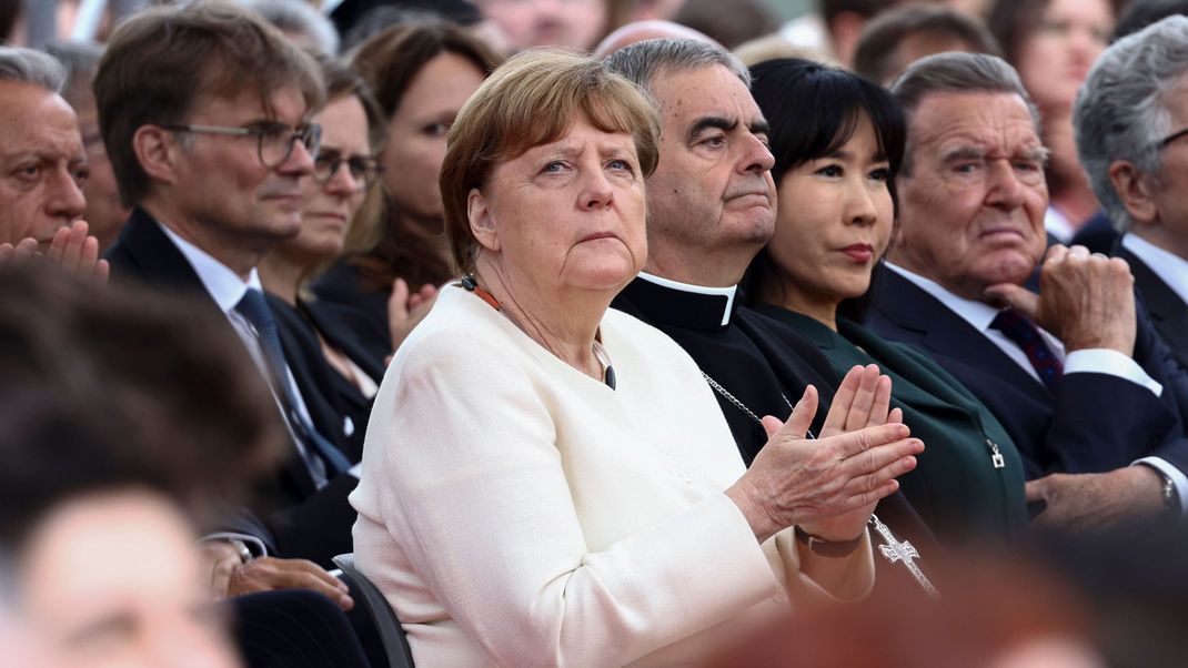 Altkanzlerin Angela Merkel beim Staatsakt zu 75 Jahren Grundgesetz.