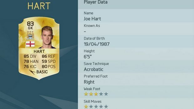 
                <strong>Joe Hart</strong><br>
                Joe Hart
              