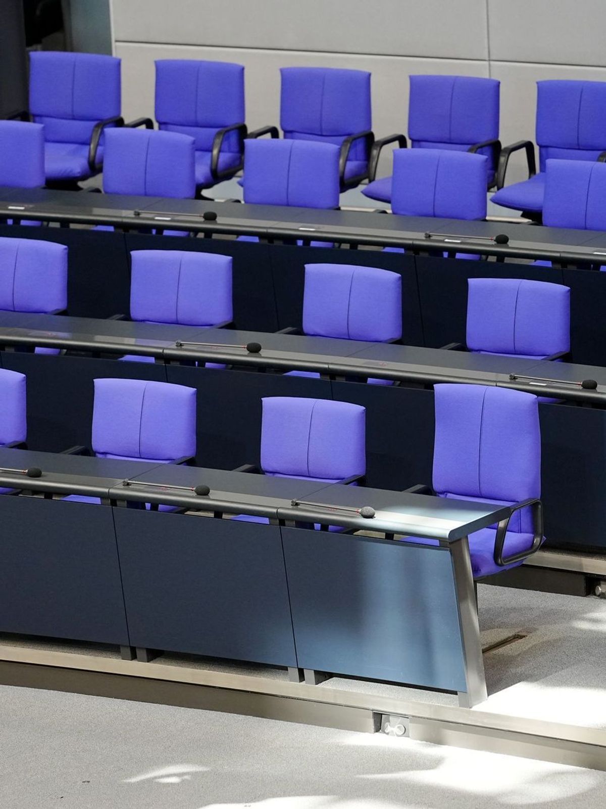 Regierungsbank im Bundestag