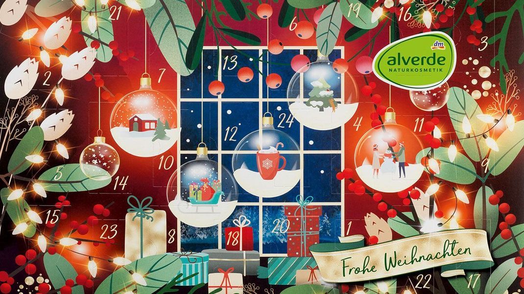 Natürlich und vegan: Der Alverde Naturkosmetik Adventskalender 2022 ist bei DM für 19,95 € - online und in den Filialen – erhältlich.