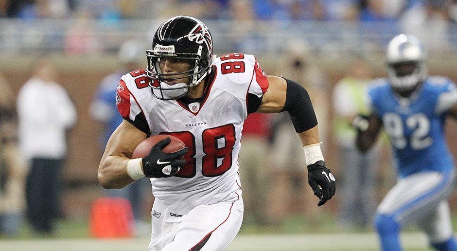 
                <strong>Platz 8: Tony Gonzalez</strong><br>
                Tight End111 Receiving TouchdownsAktiv: 1997 bis 2013 bei den Atlanta Falcons und den Kansas City Chiefs
              