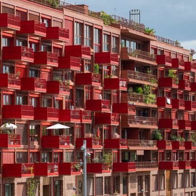 Berlin: Blick auf Neubau-Wohnungen im Berliner Bezirk Schöneberg. 