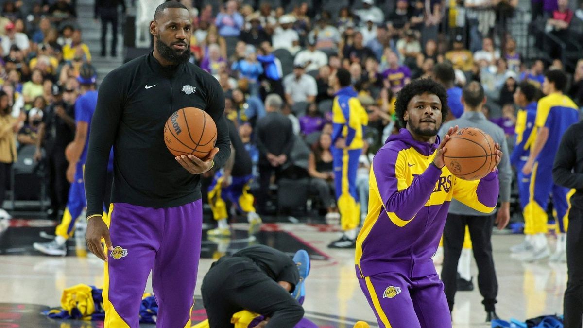 LeBron und Bronny James können NBA-Geschichte schreiben