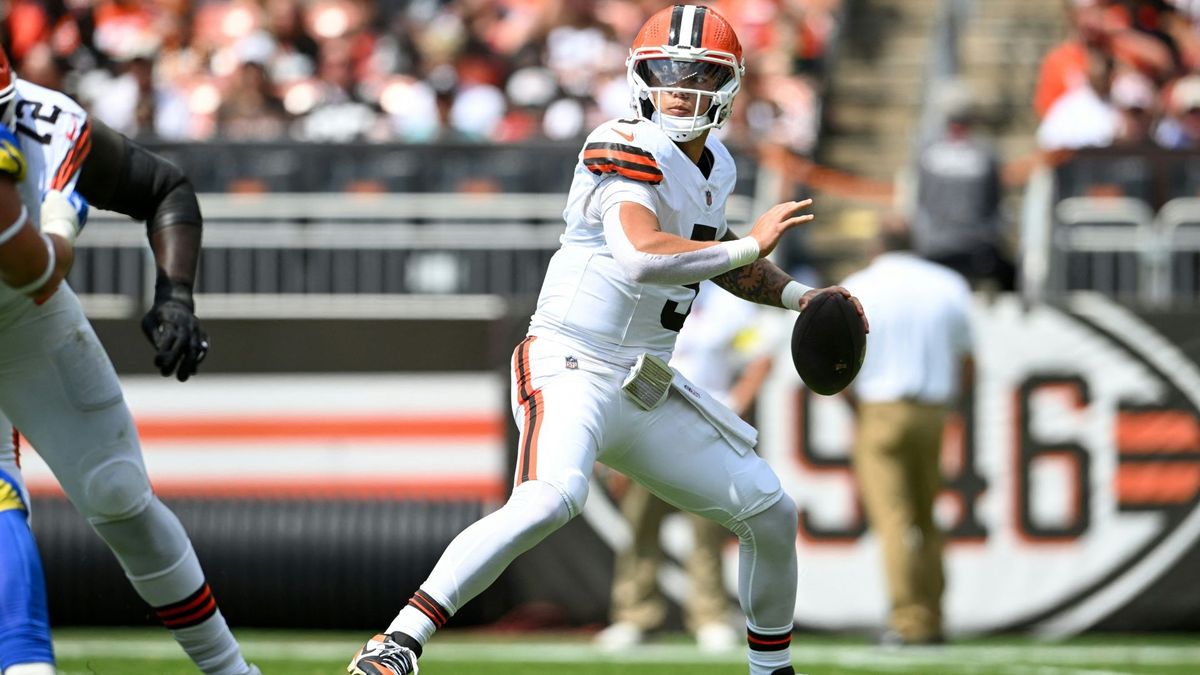Dillon Gabriel in der Preseason gegen die LA Rams