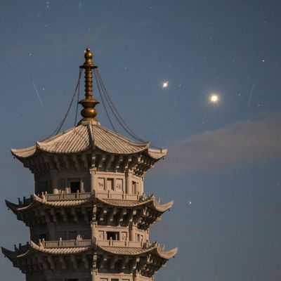  Seltenes Himmels-Spektakel: Die Planeten Jupiter und Venus sind sich so nah wie selten gekommen.