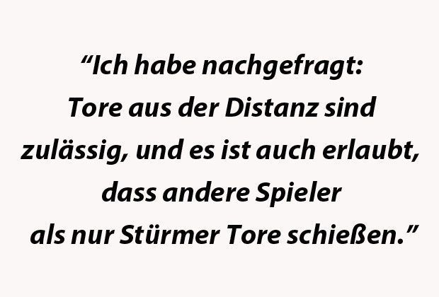 
                <strong>Peter Stöger</strong><br>
                Der Trainer vom 1. FC Köln zur Torflaute seiner Mannschaft.
              