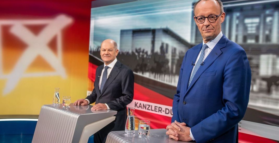 Olaf Scholz und Friedrich Merz trafen sich ein letztes Mal zum Duell.