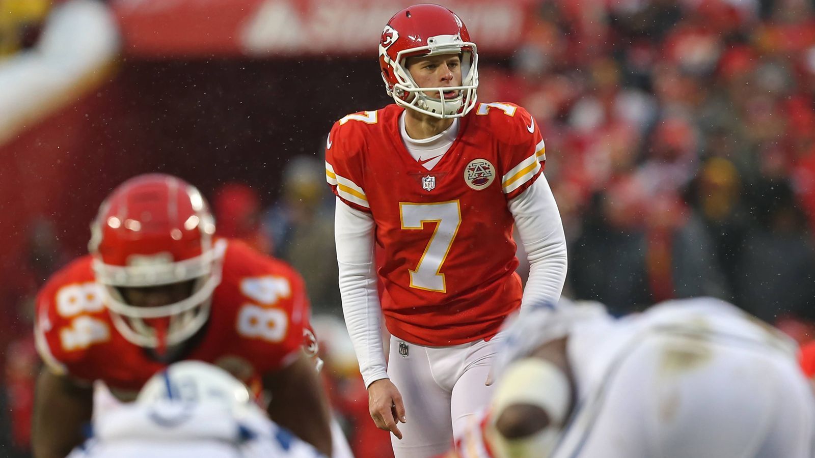 
                <strong>Harrison Butker (Kansas City Chiefs)</strong><br>
                Field-Goal-Treffer in der Saison 201820-29 Yards: 9 von 930 bis 39 Yards: 7 von 740 bis 49 Yards: 6 von 750 Yards oder mehr : 2 von 4
              