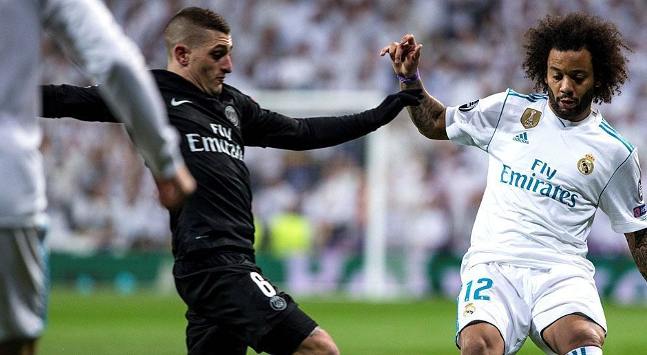 
                <strong>Marco Verratti (Paris St. Germain)</strong><br>
                Dem Italiener unterläuft ein Patzer ohne Folgen, denn nach seinem Ballverlust vor dem eigenen Strafraum an Isco setzt Ronaldo den späteren Freistoß über den Kasten. Ansonsten überzeugt er aber mit guten Aktionen und wichtigen Ballgewinnen. ran-Note: 3
              