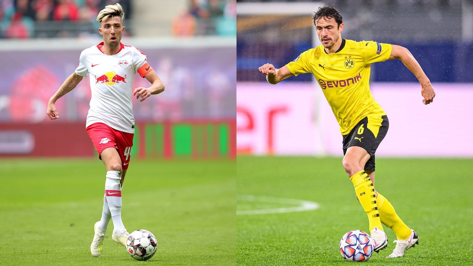 
                <strong>Mittelfeld: Kevin Kampl versus Thomas Delaney </strong><br>
                Kevin Kampl zieht im Mittelfeld die Fäden und ist unersetzlicher Stammspieler. Er überzeugt mit einer Passquote von 90,97 Prozent, gewinnt zudem 54,59 Prozent der Zweikämpfe. Thomas Delaney ist dagegen meist nur Ergänzungsspieler. Er spielte sieben Mal, wird aber nach einer guten Leistung gegen Wolfsburg vermutlich auch in Leipzig von Anfang an starten. Punkt Kampl, 4:2
              