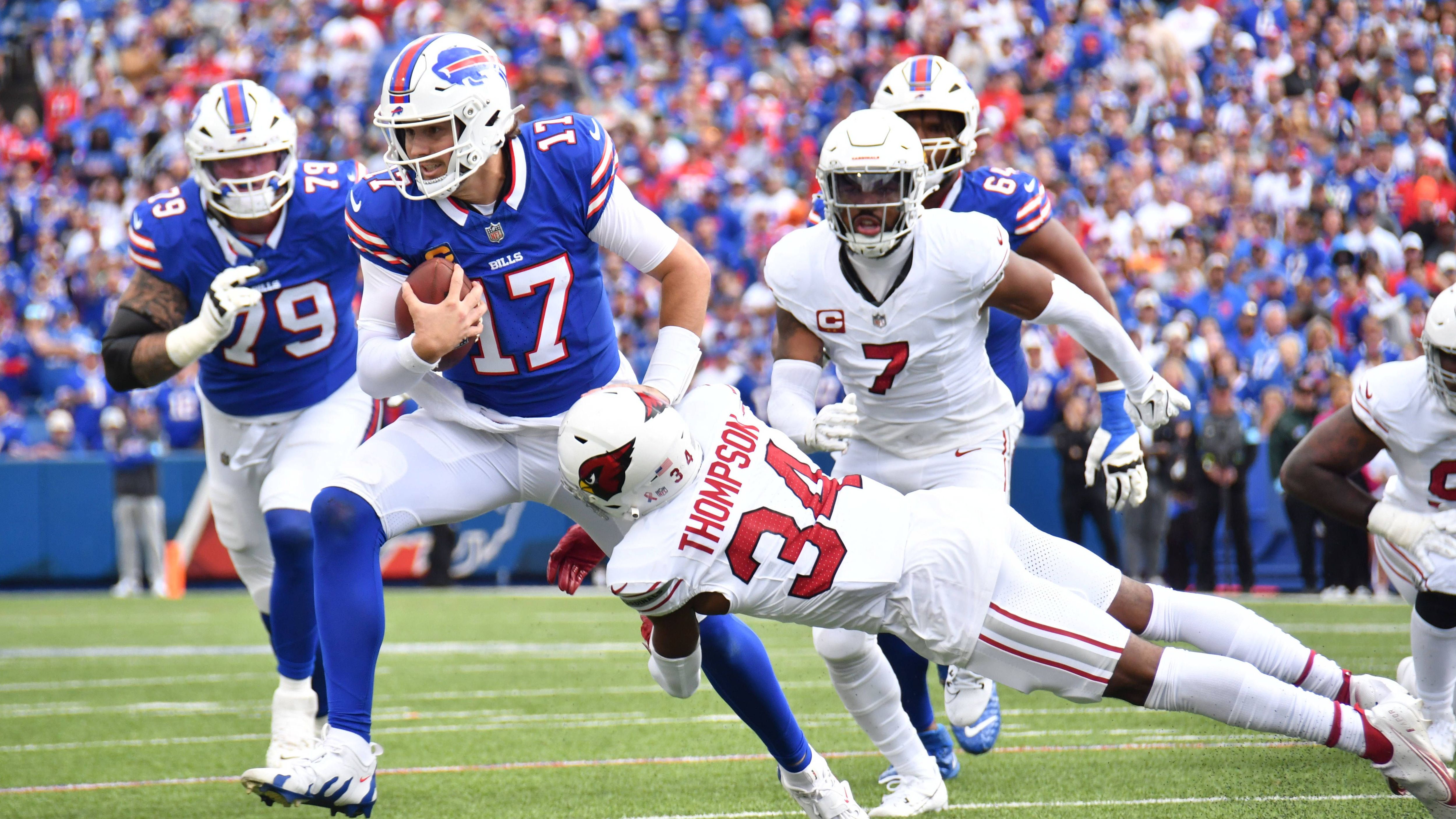 <strong>Platz 17 (geteilt) - Buffalo Bills</strong><br>Letzter Sieg in Woche 1: 2024 gegen die Arizona Cardinals (34:28)